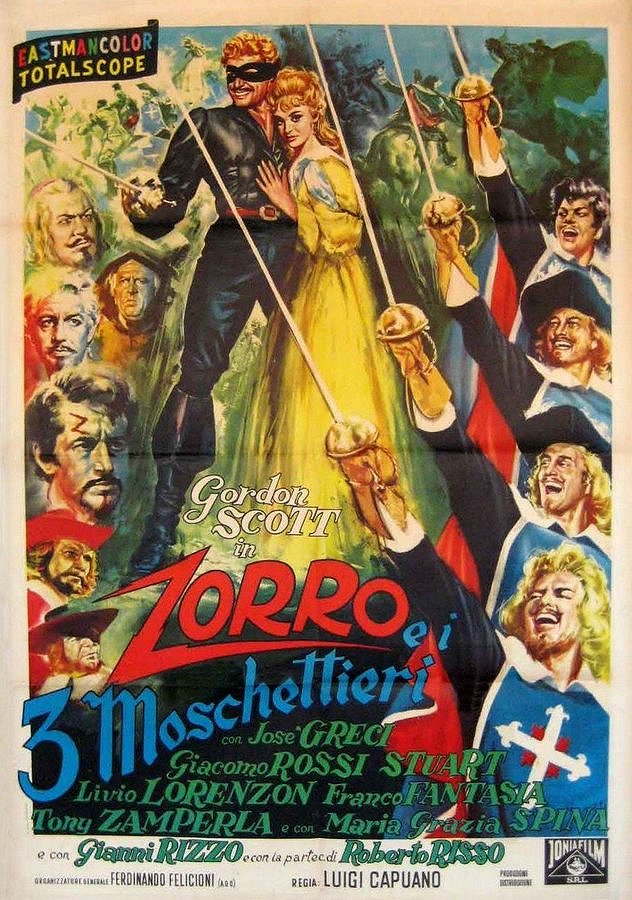 Zorro e i tre moschiettieri - Affiches