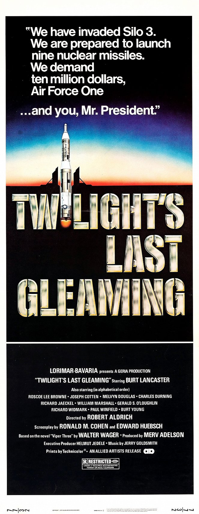 Twilight's Last Gleaming - Plakaty