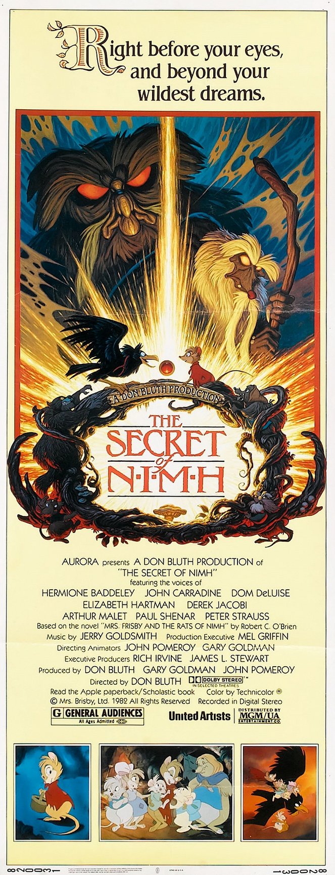 The Secret of NIMH - Plakaty