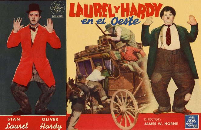 Laurel y Hardy en el Oeste - Carteles
