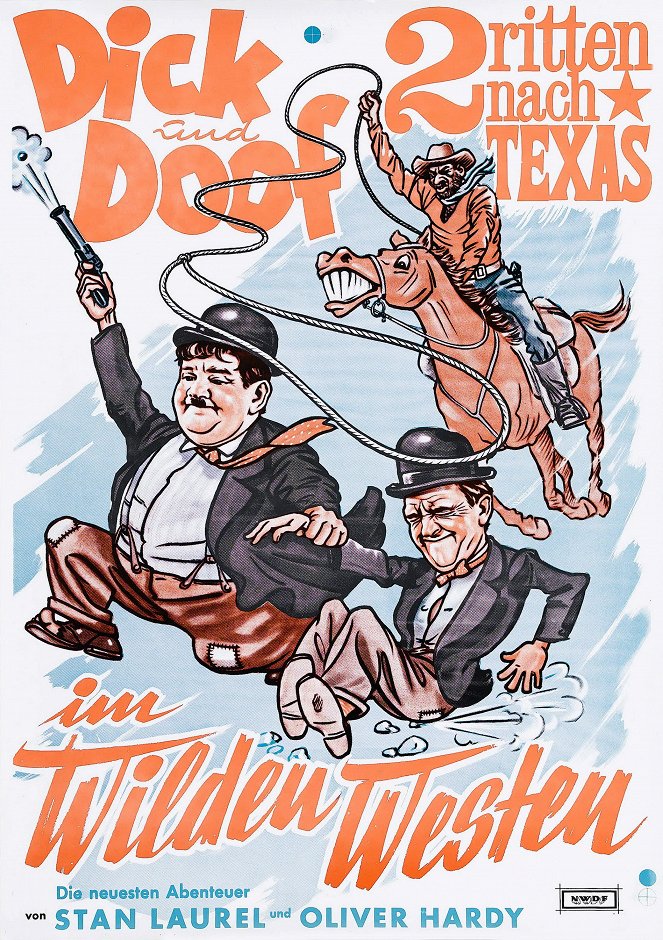 Laurel y Hardy en el Oeste - Carteles