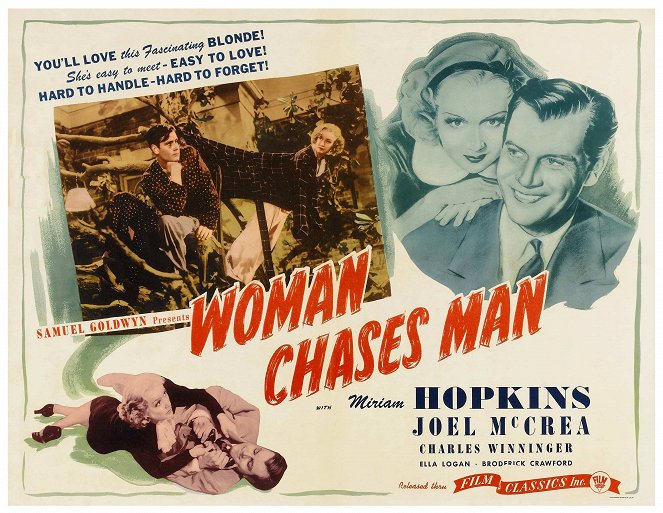 Woman Chases Man - Affiches