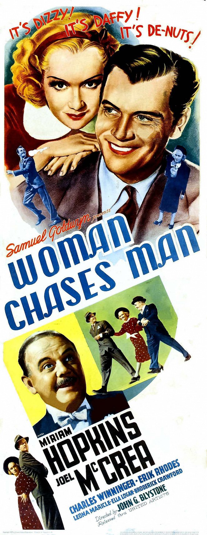 Woman Chases Man - Affiches