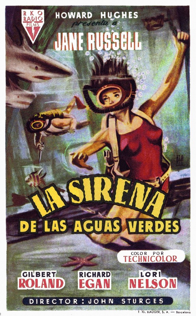 La sirena de las aguas verdes - Carteles