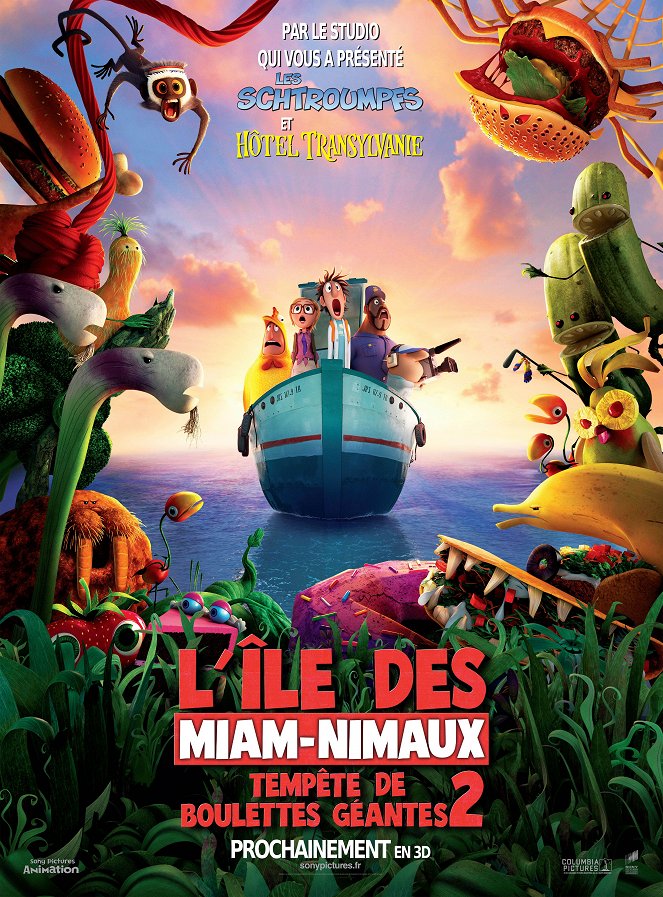 L'Île des Miam-nimaux : Tempête de boulettes géantes 2 - Affiches