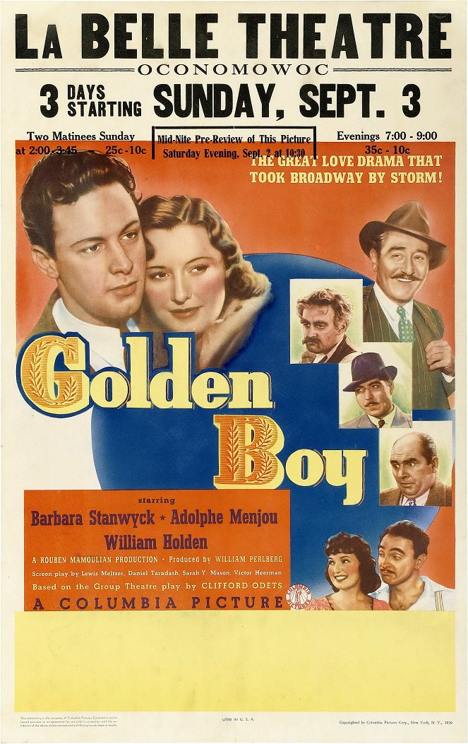 Golden Boy - Plakátok