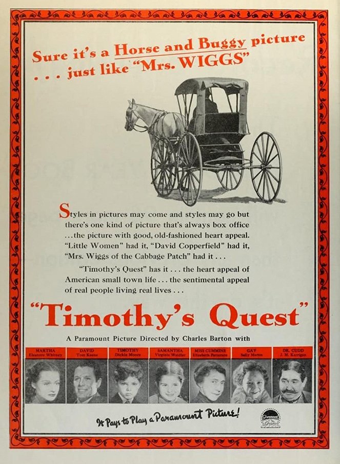 Timothy's Quest - Carteles