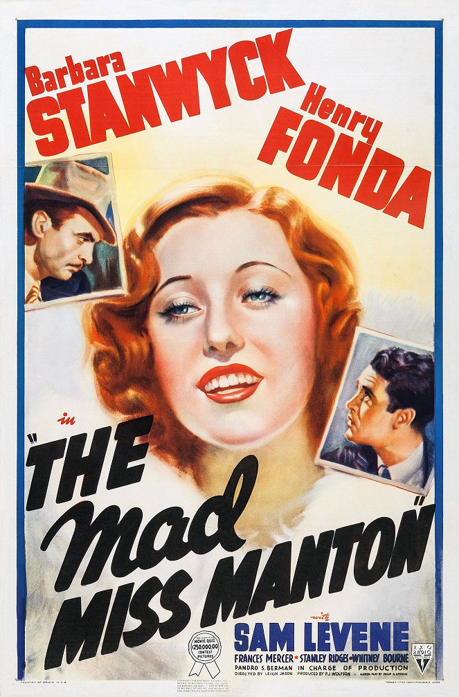 The Mad Miss Manton - Plakaty