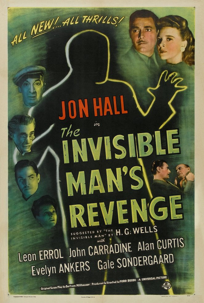 La Vengeance de l'homme invisible - Affiches