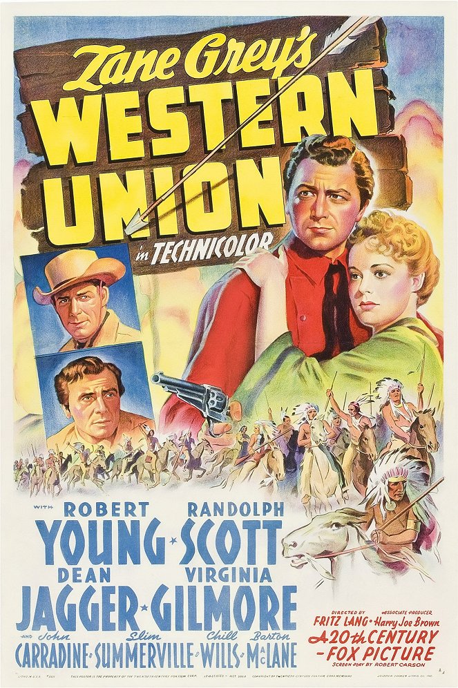 Les Pionniers de la Western Union - Affiches