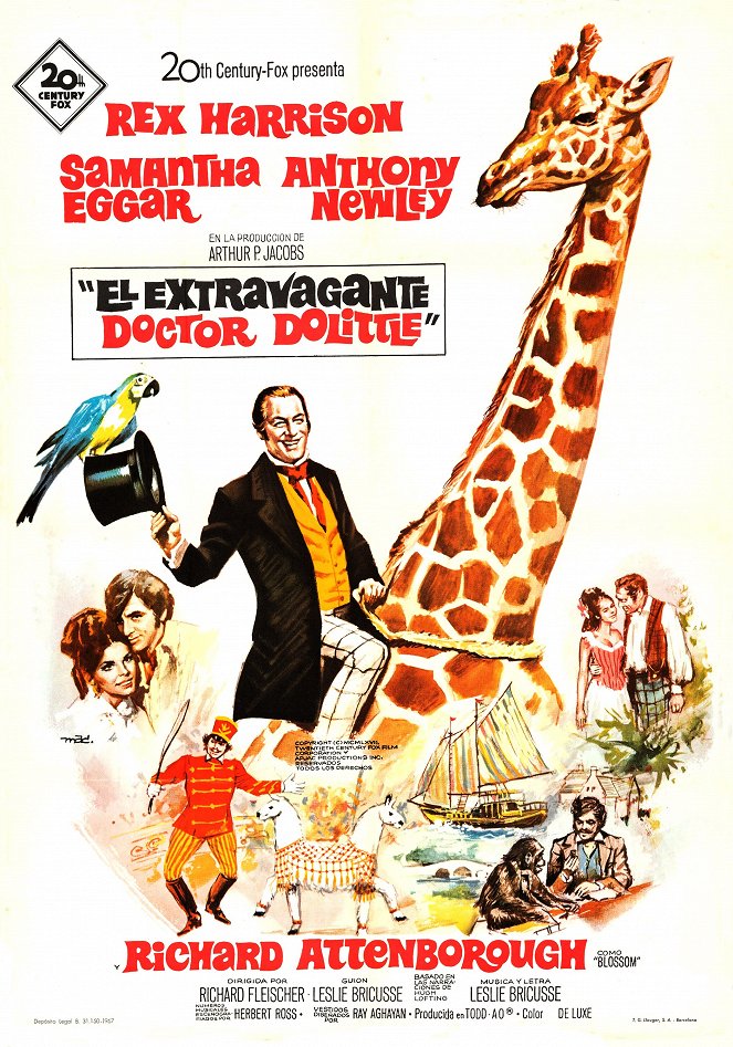 El extravagante doctor Dolittle - Carteles