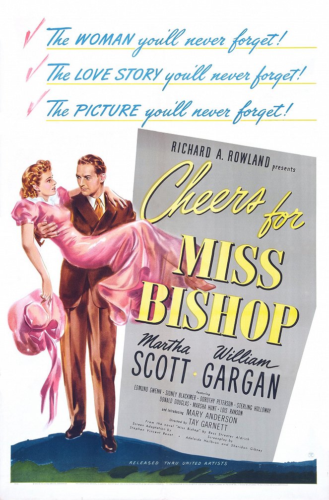 Cheers for Miss Bishop - Affiches
