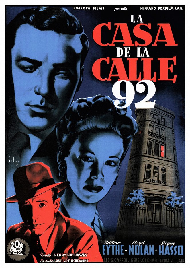 La casa de la calle 92 - Carteles