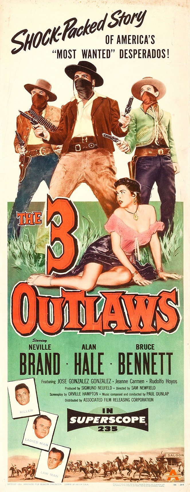 The Three Outlaws - Julisteet