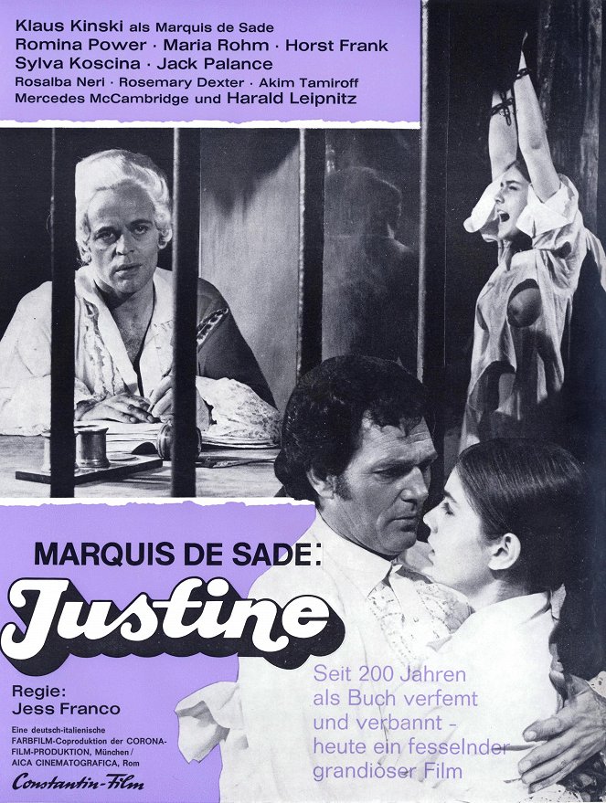 Marquis de Sade: Justine - Plakátok