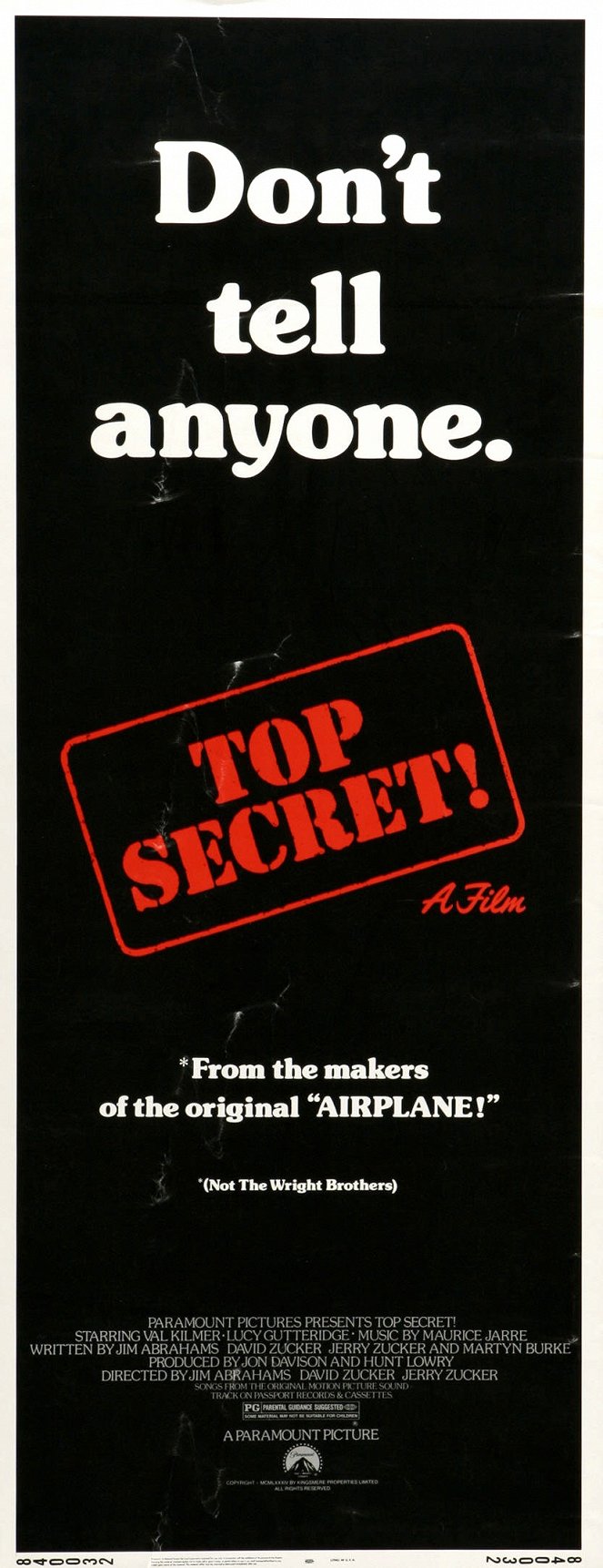 Top Secret - Plakátok
