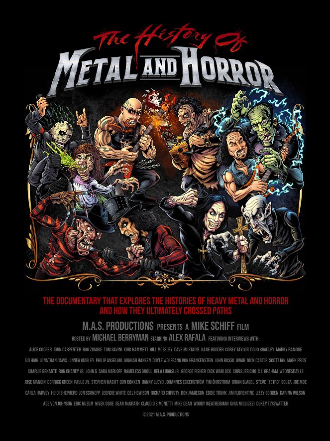 The History of Metal and Horror - Plakate