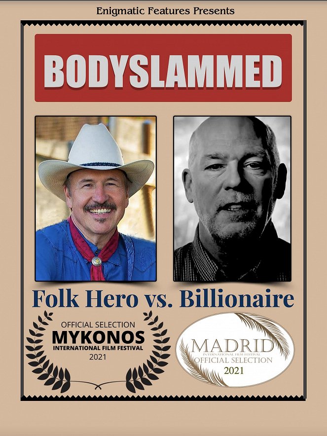 Bodyslammed: Folk Hero vs. Billionaire - Carteles