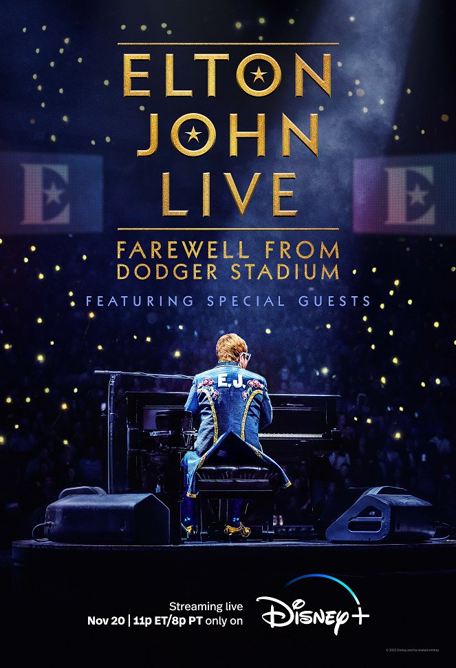 Elton John Live: Farewell from Dodger Stadium - Affiches