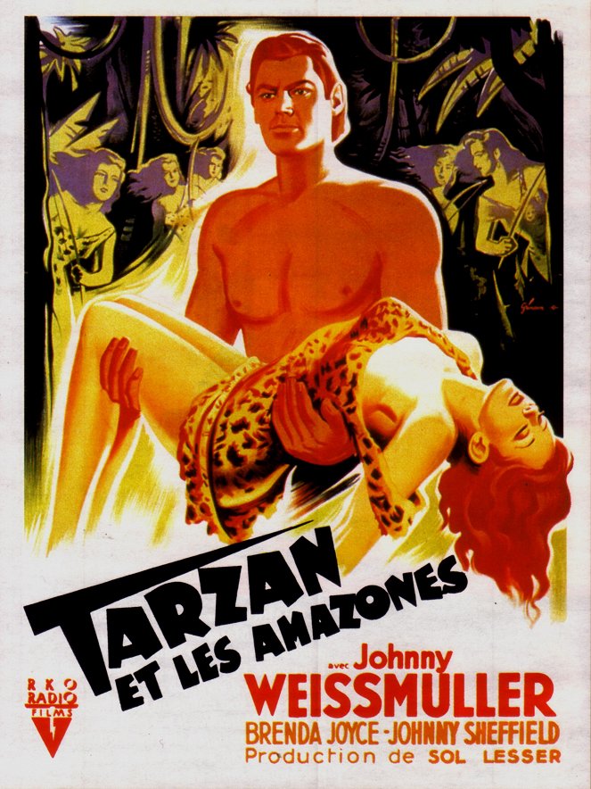 Tarzan et les amazones - Affiches