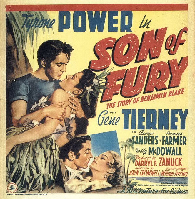 Son of Fury - Affiches