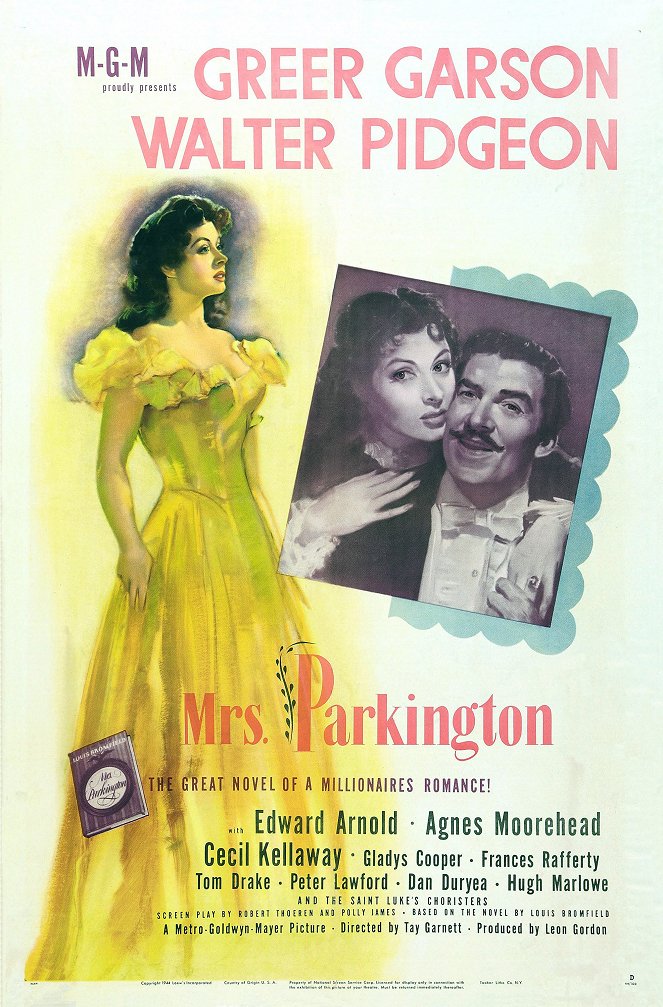 Mrs. Parkington - Plakáty