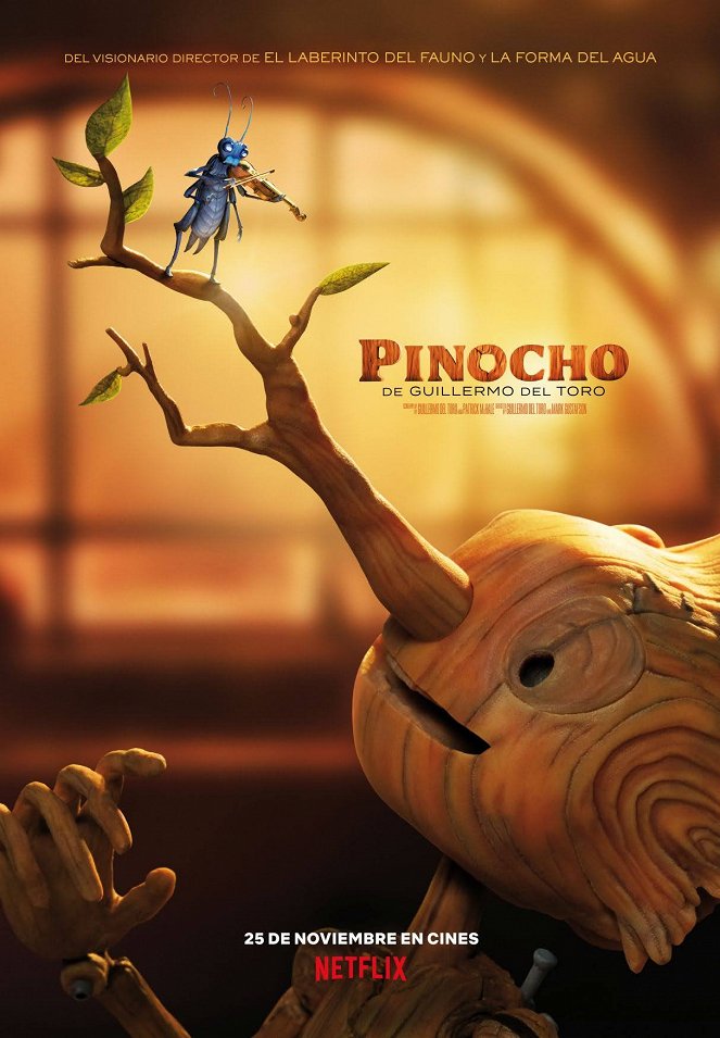 Pinocho de Guillermo del Toro - Carteles