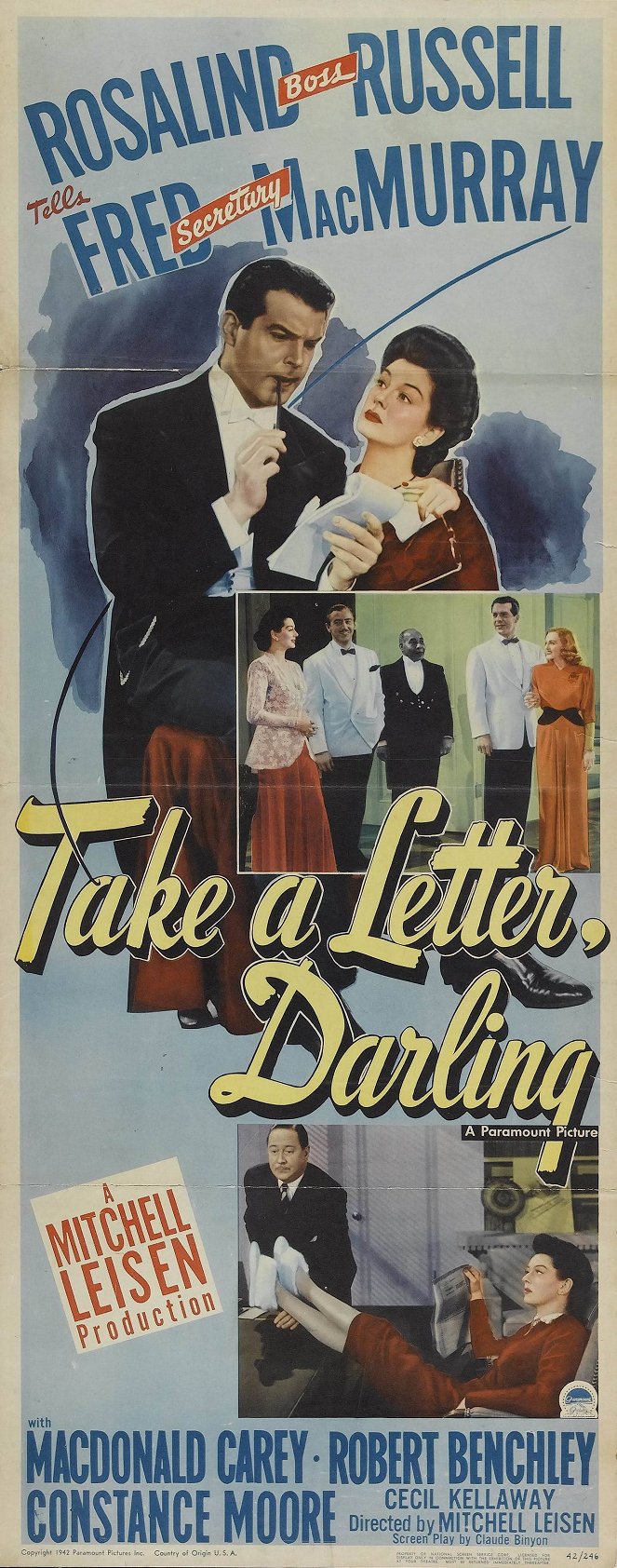 Take a Letter, Darling - Affiches
