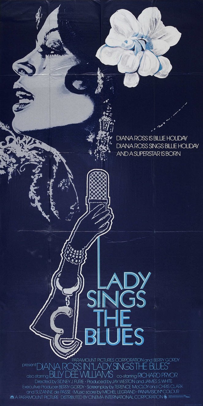 A Lady bluest énekel - Plakátok