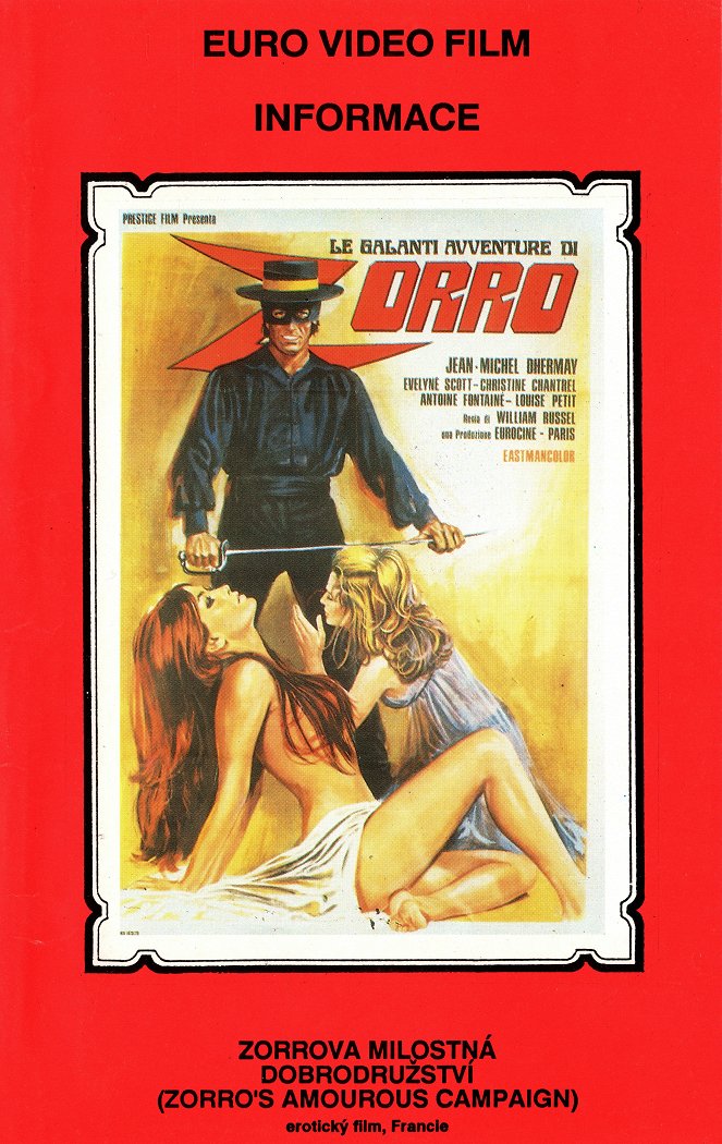 Zorrova milostná dobrodružství - Plagáty