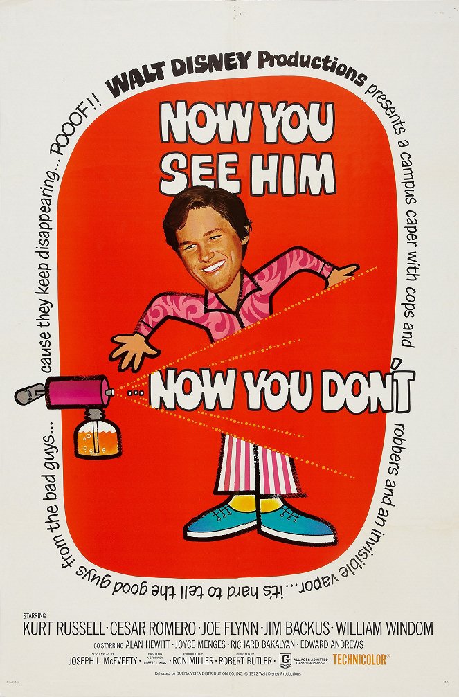 Now You See Him, Now You Don't - Posters