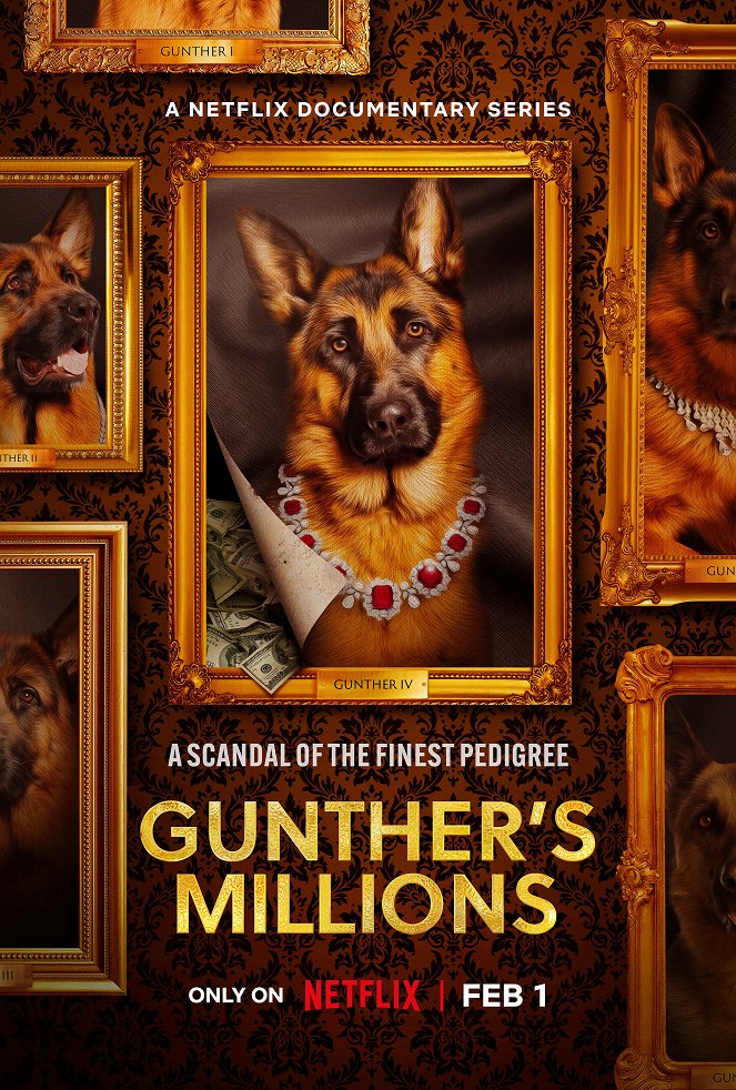 Gunther, el perro millonario - Carteles