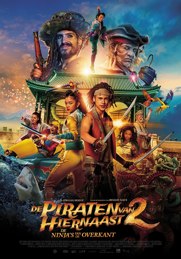 De piraten van hiernaast: De ninja's van de overkant - Julisteet