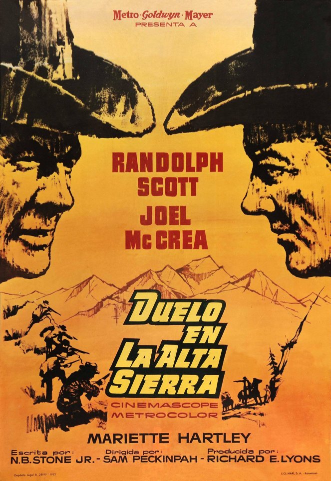 Duelo en la Alta Sierra - Carteles