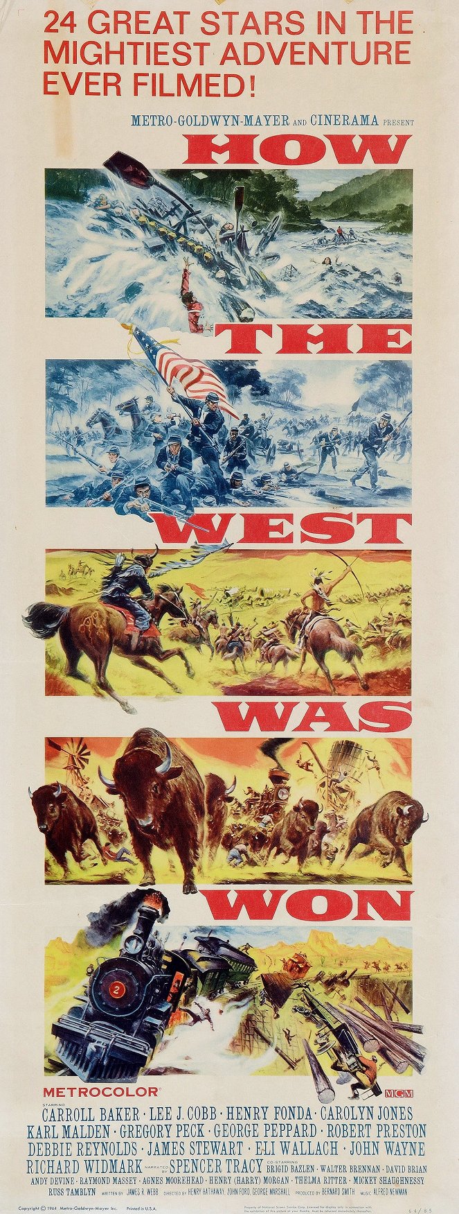 Jak zdobyto Dziki Zachód - Plakaty