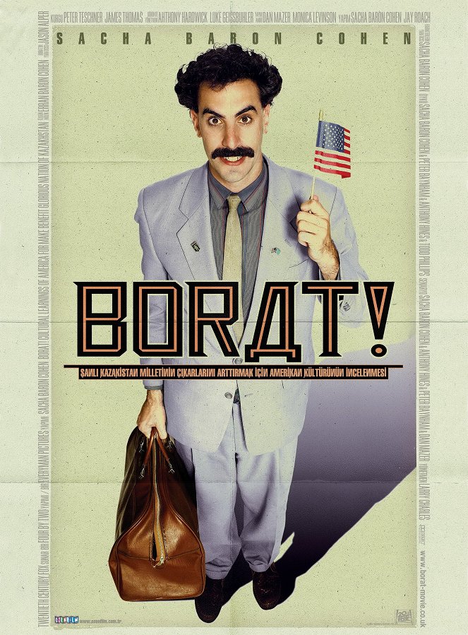 Borat - Kazah nép nagy fehér gyermeke menni művelődni Amerika - Plakátok