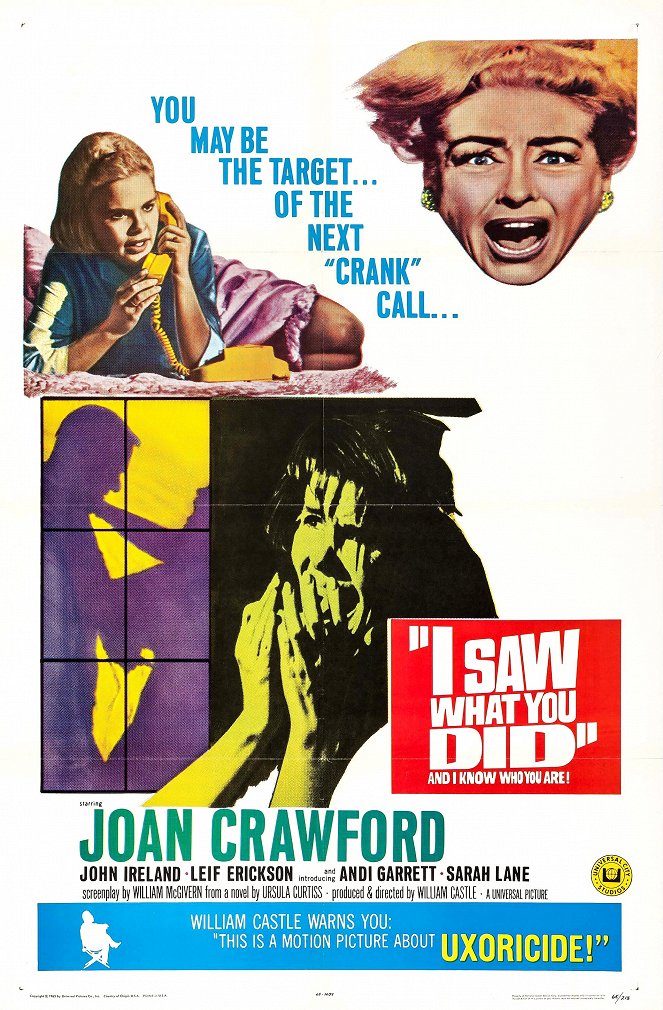 I Saw What You Did - Posters