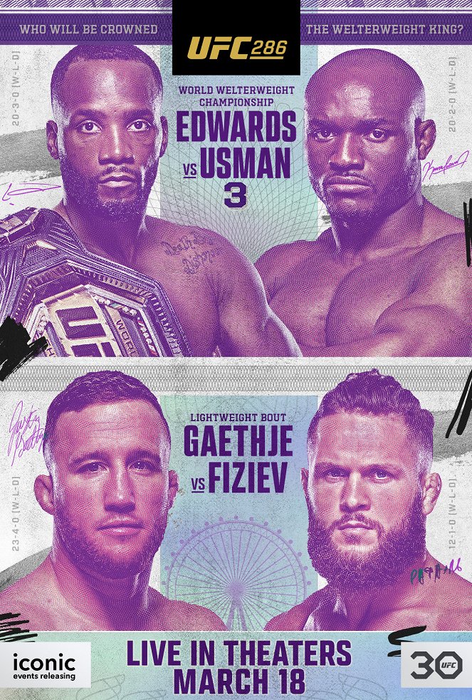 UFC 286: Edwards vs. Usman 3 - Posters