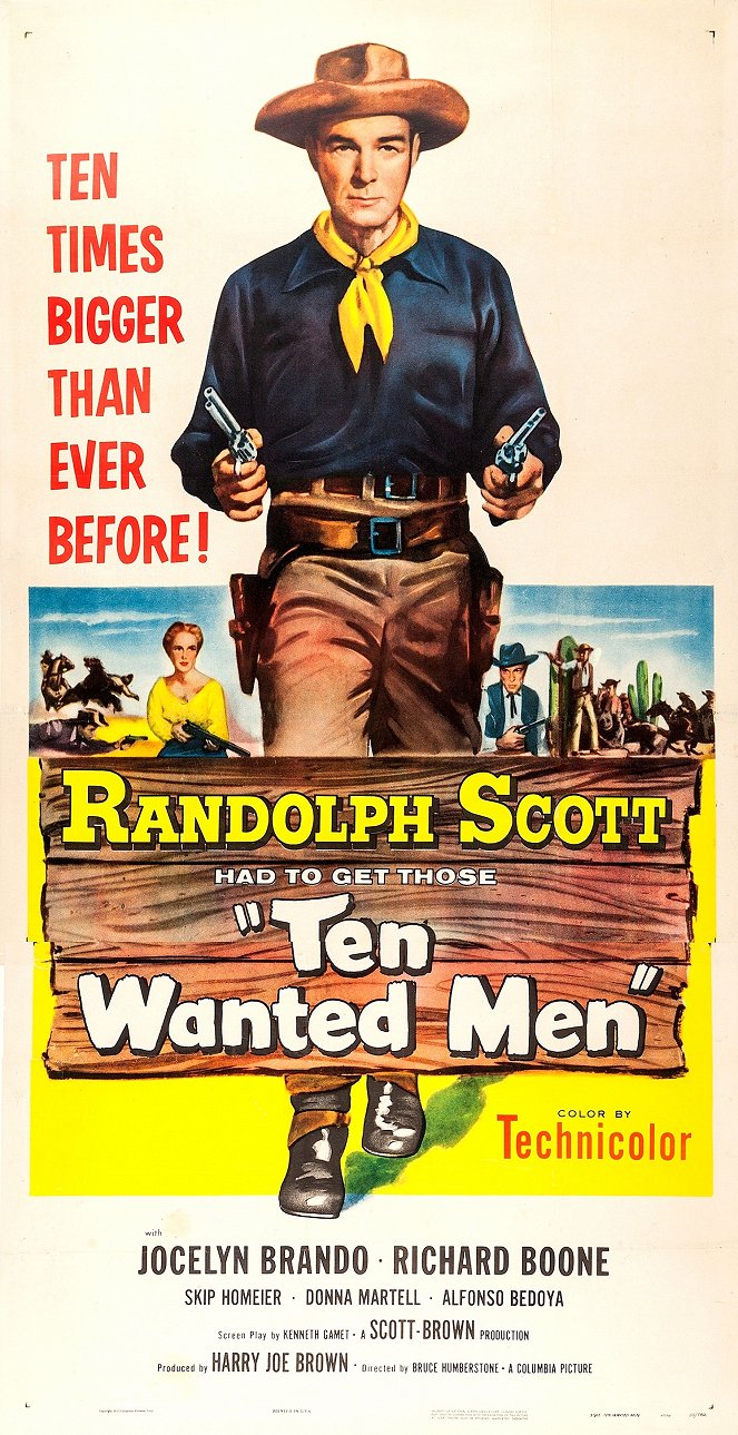Ten Wanted Men - Plakáty