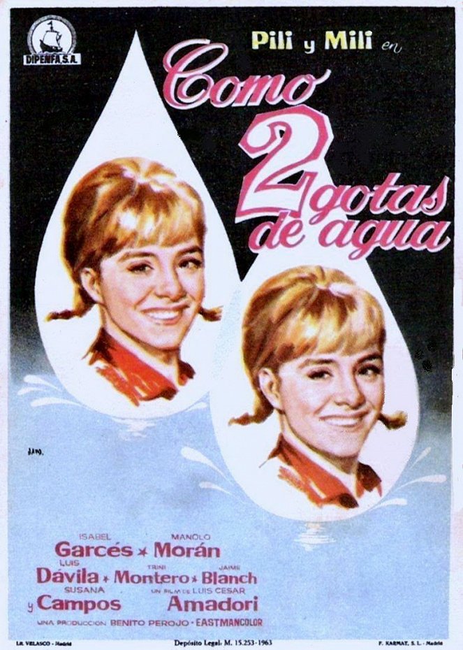 Como 2 gotas de agua - Posters