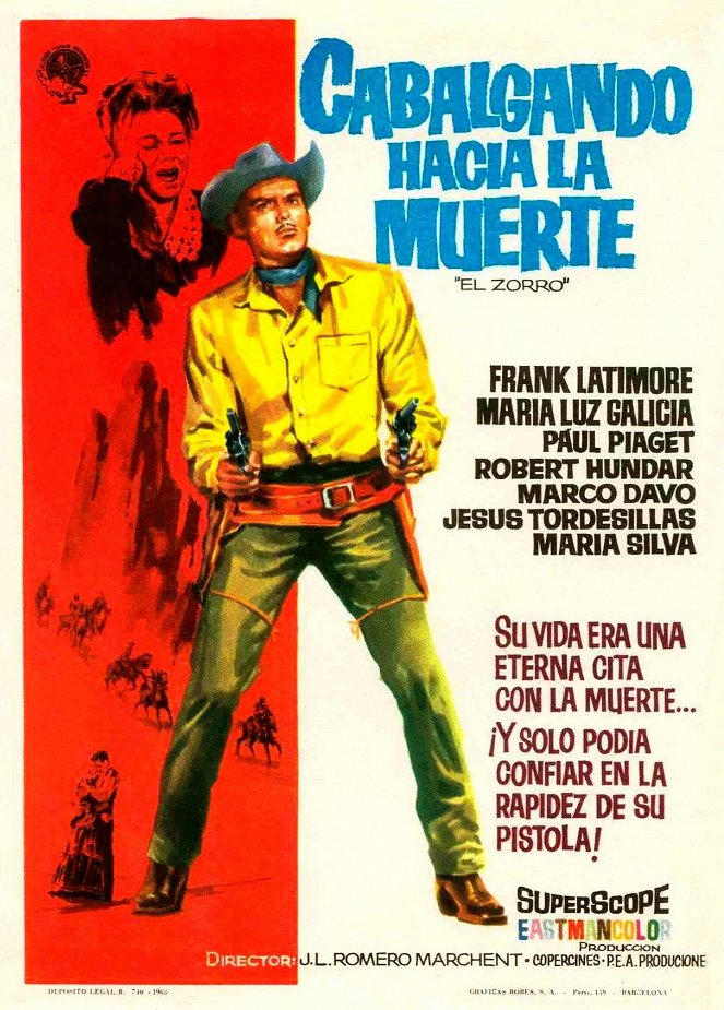 Cabalgando hacia la muerte (El Zorro) - Posters