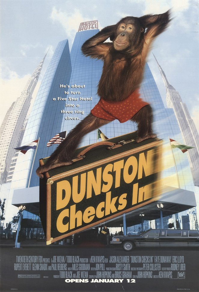 Małpa w hotelu - Plakaty