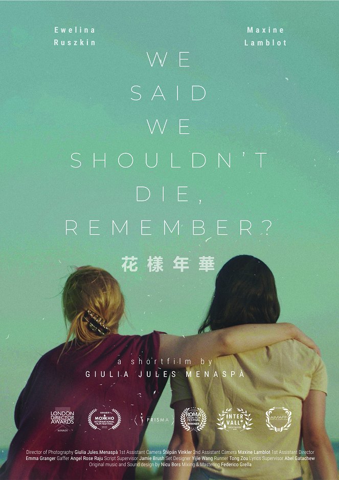 We Said We Shouldn't Die, Remember? - Affiches