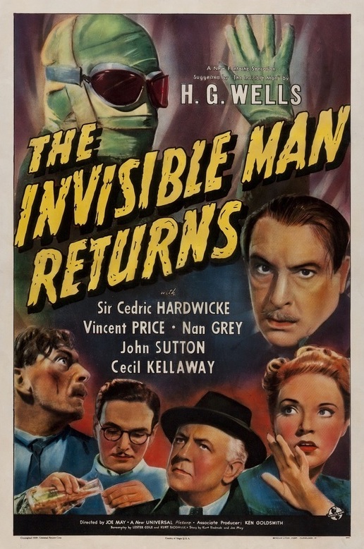 The Invisible Man Returns - Plakate