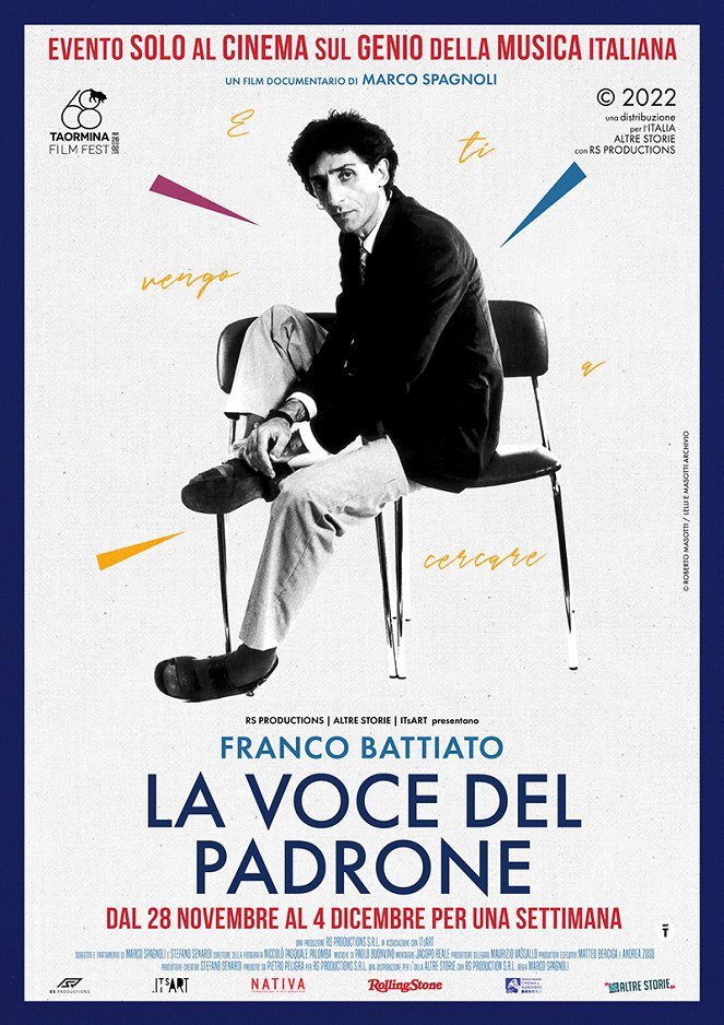 E ti Vengo a Cercare: Franco Battiato - La Voce del Padrone - Plakátok