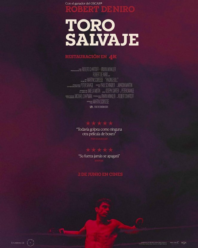 Toro salvaje - Carteles