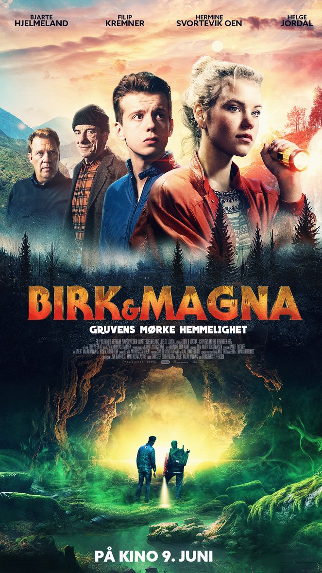Birk & Magna - Gruvens mørke hemmelighet - Plakate
