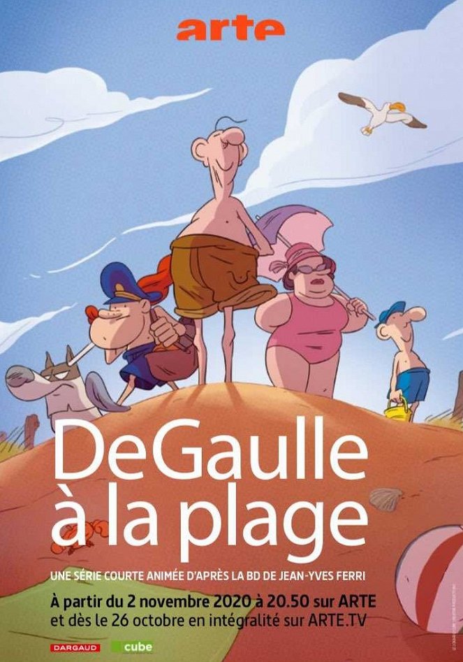 De Gaulle am Strand - Plakate