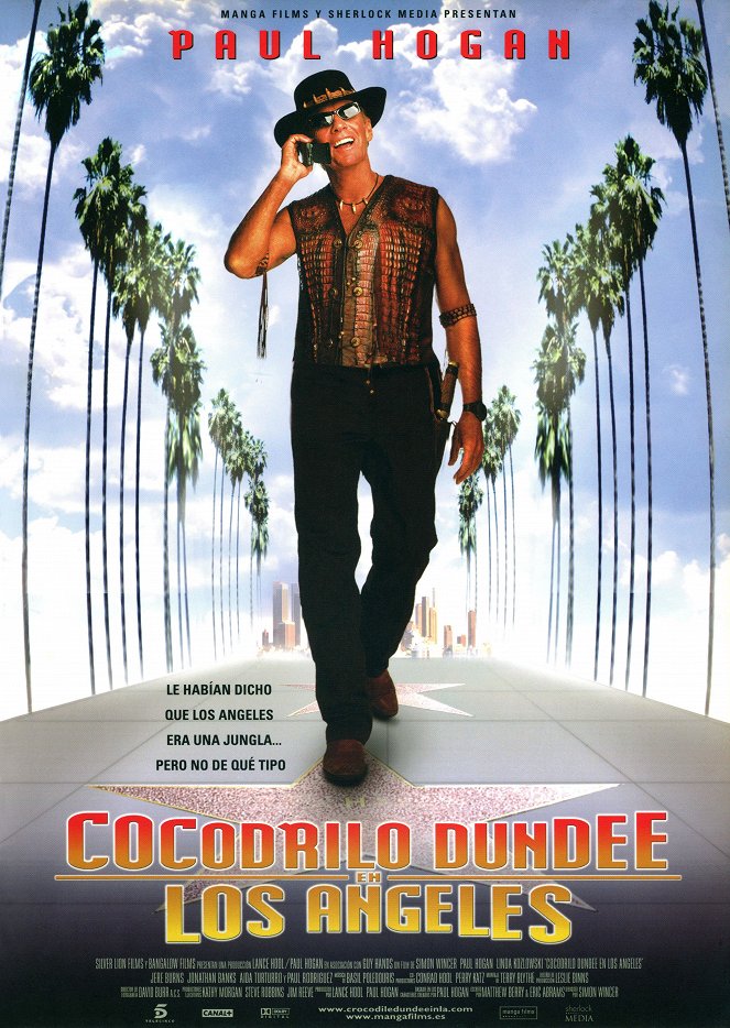 Cocodrilo Dundee en Los Ángeles - Carteles