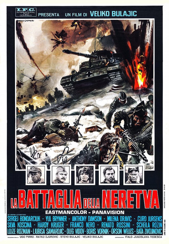 Die Schlacht an der Neretva - Plakate